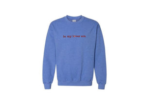 Heather Sport Royal Embroidered Crewneck