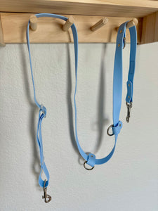 Hands Free Adjustable Leash- Baby Blue