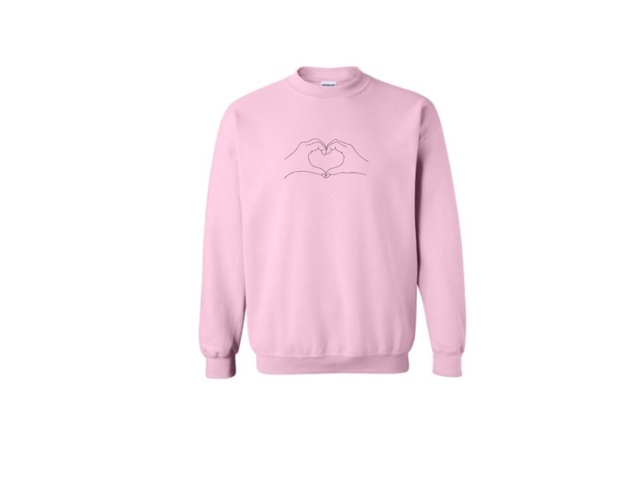 Light Pink Embroidered Crewneck