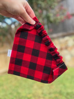 Load image into Gallery viewer, Very Merry Red Buffalo Check Scrunchiedana®
