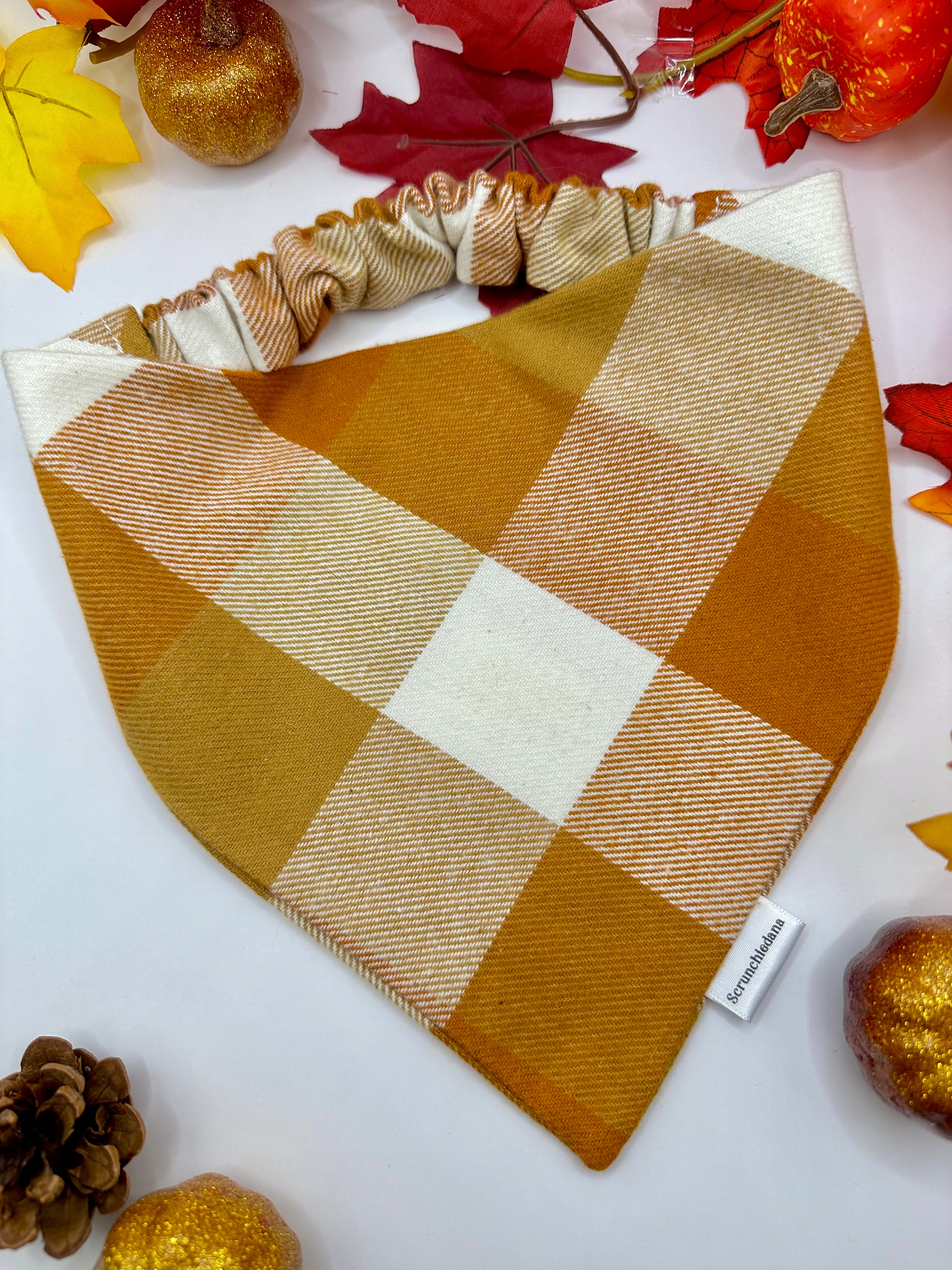 Pumpkin Patch Flannel Scrunchiedana