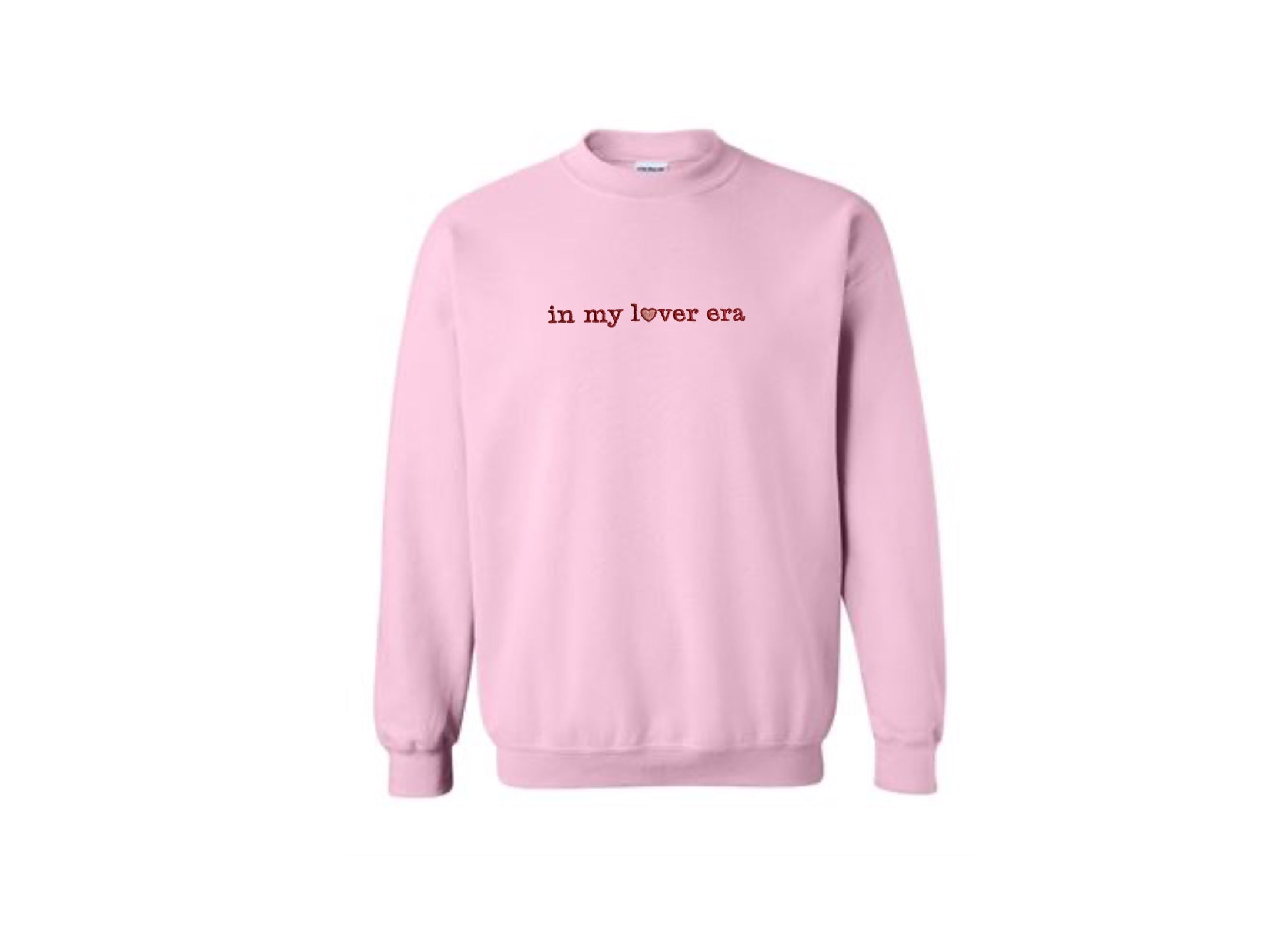 Light Pink Embroidered Crewneck