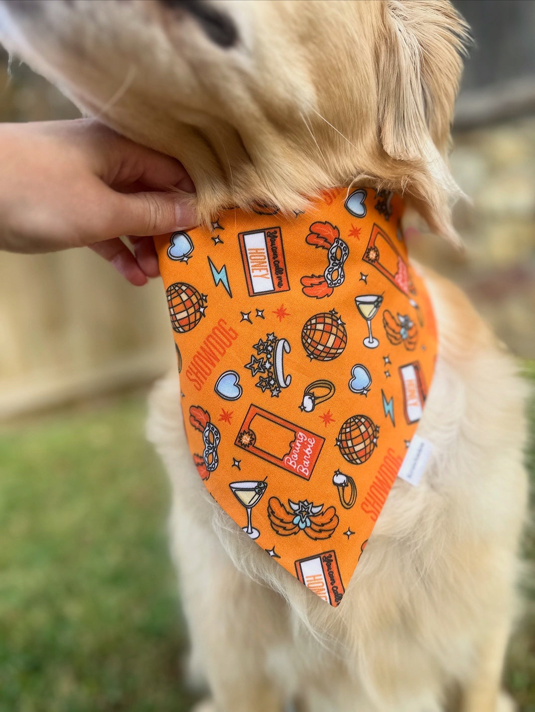 Showdog- Orange Scrunchiedana®