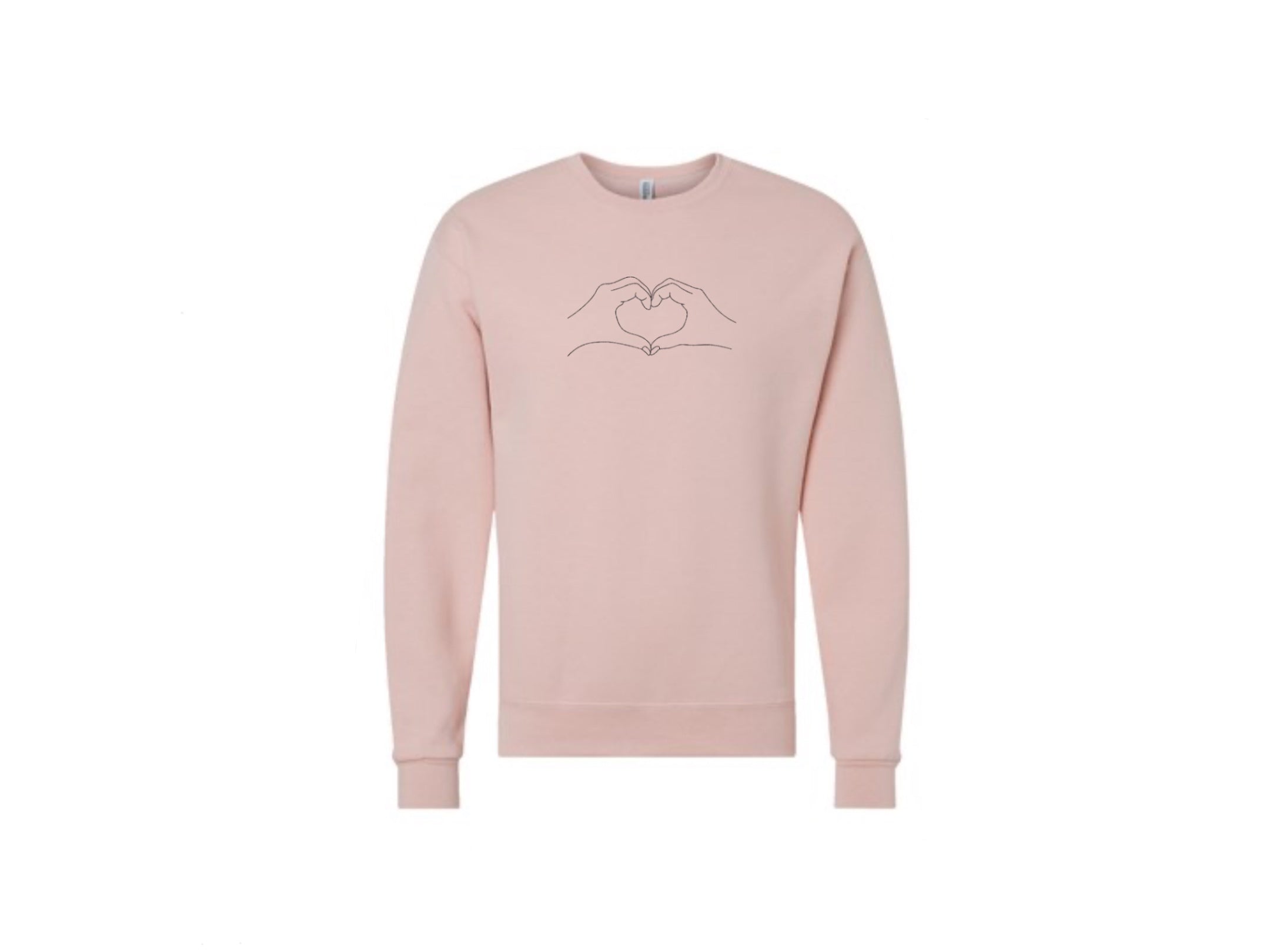 Blush Embroidered Crewneck