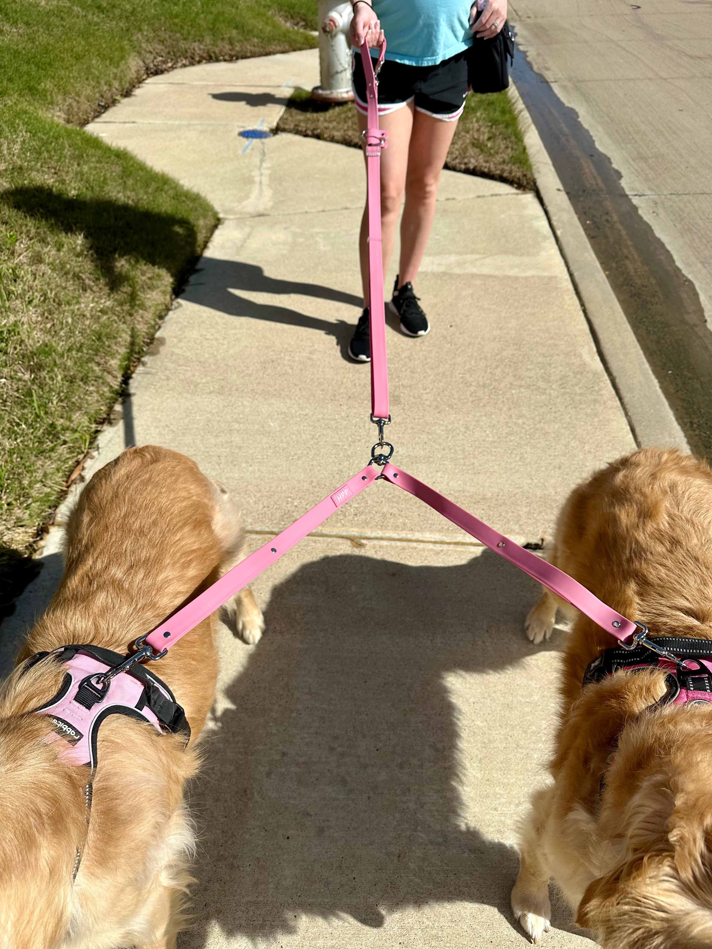 Leash Coupler- Berry Pink