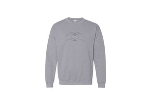 Sport Grey Embroidered Crewneck