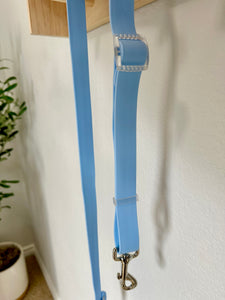 Hands Free Adjustable Leash- Baby Blue