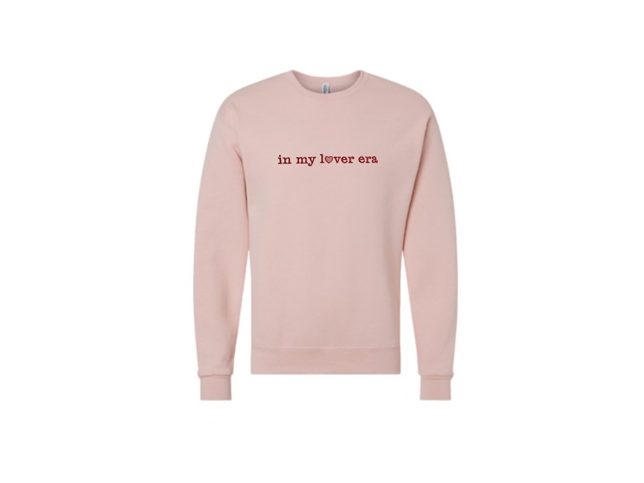 Blush Embroidered Crewneck