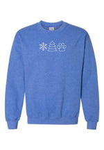 Load image into Gallery viewer, Heather Sport Royal Embroidered Crewneck
