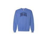 Load image into Gallery viewer, Heather Sport Royal Embroidered Crewneck
