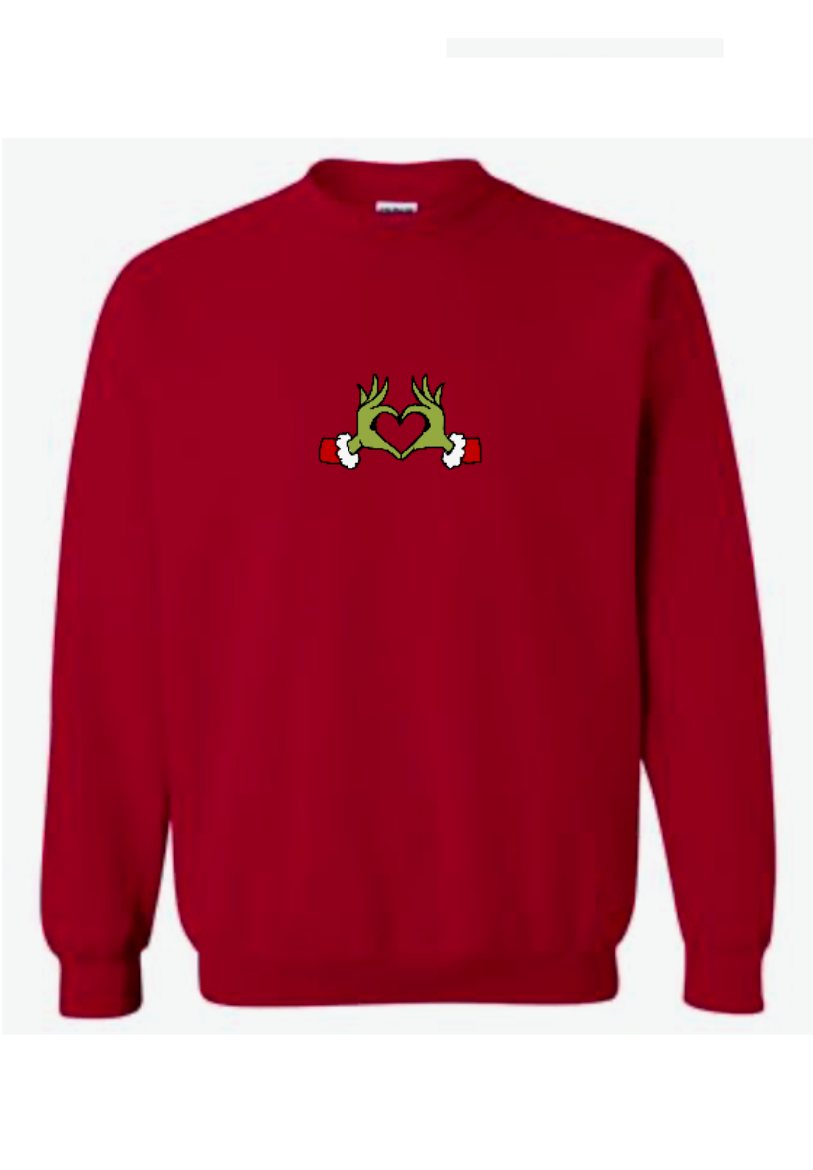 Cardinal Red Embroidered Crewneck