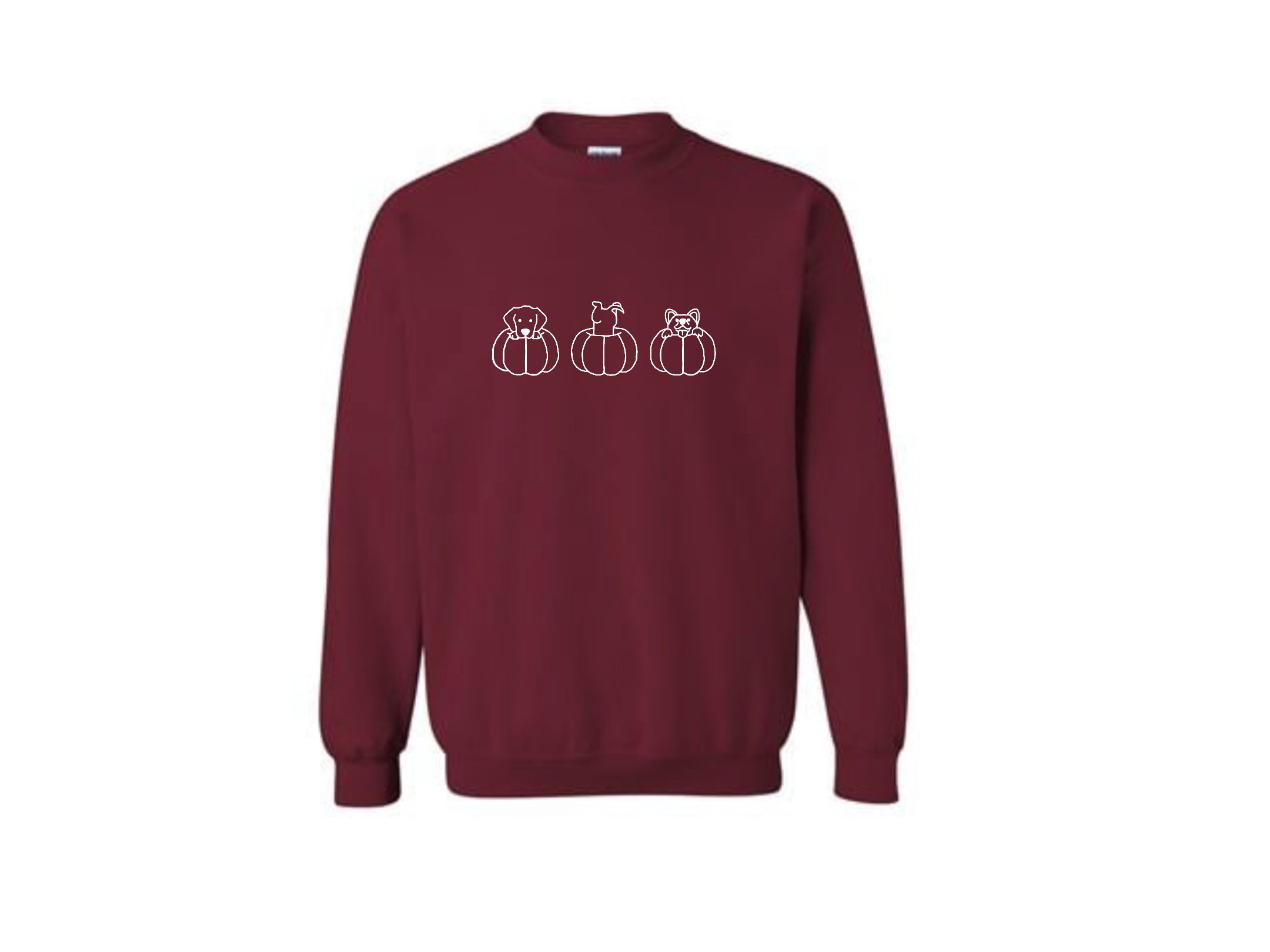 Burgandy Embroidered Crewneck