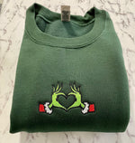 Load image into Gallery viewer, Forest Green Embroidered Crewneck
