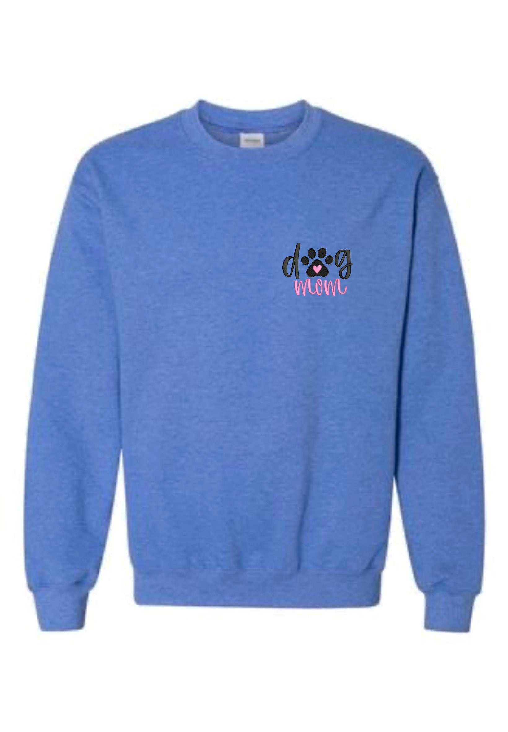 Heather Sport Royal Embroidered Crewneck