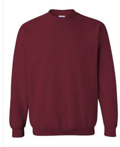 Burgandy Embroidered Crewneck