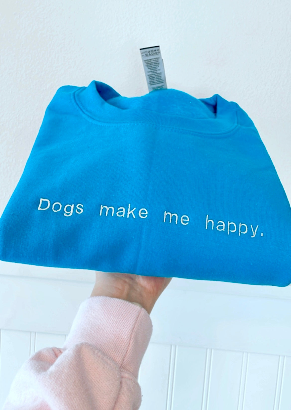 Sapphire Embroidered Crewneck