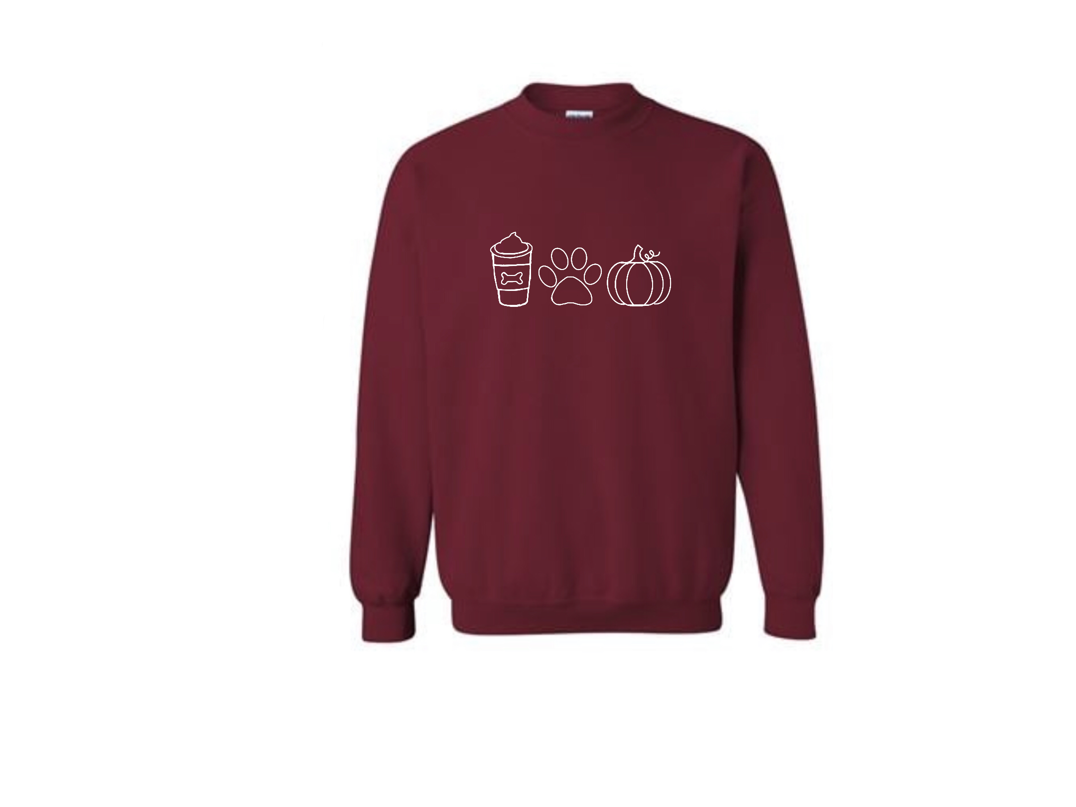 Burgandy Embroidered Crewneck