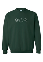 Load image into Gallery viewer, Forest Green Embroidered Crewneck
